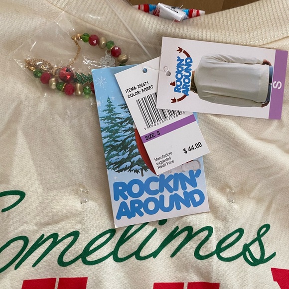 NWT Women’s Light Up “Ugly Christmas Sweater” Size Small - Picture 7 of 7